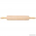 15-Inch Long Wooden Rolling Pin Hardwood Dough Roller With Internal Ball Bearing Smooth Rollers Perfect Size for Baking - Essential Wooden Utensil for Bread Pastry Cookies Pizza Pie and Fondant - B0746SD4X1